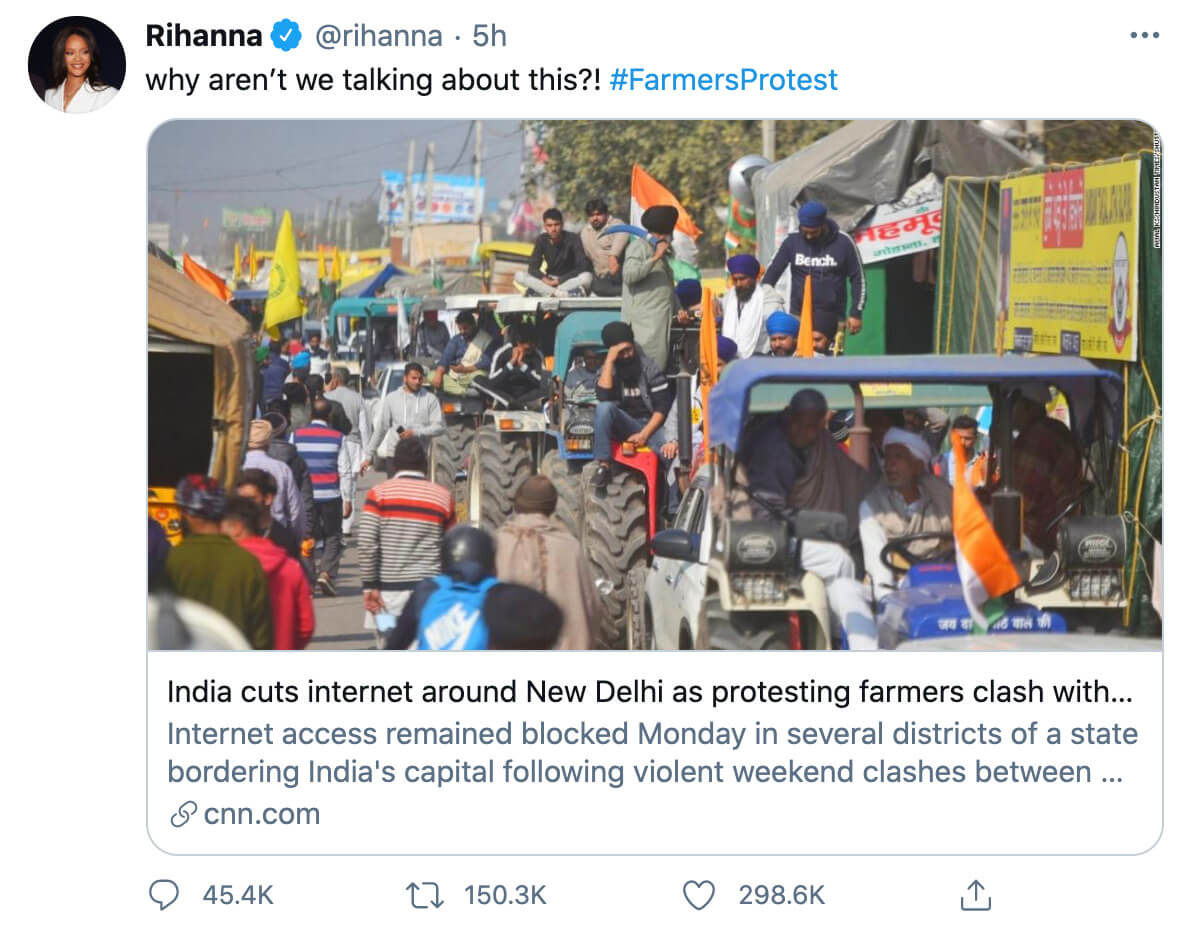 What Are Indias Farmer Protests & Why Did Rihanna Tweet About It?